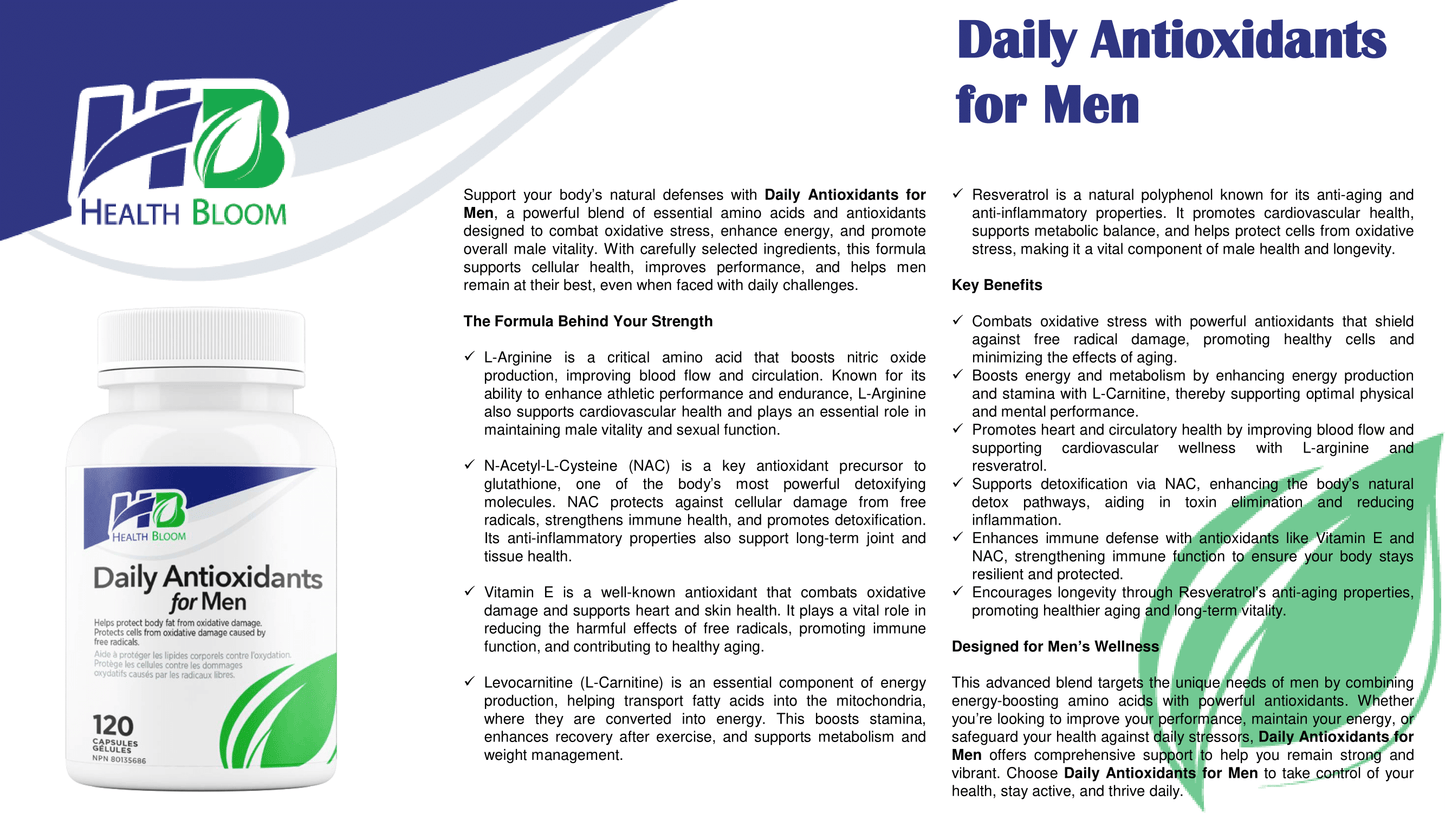 Daily Antioxidants for Men