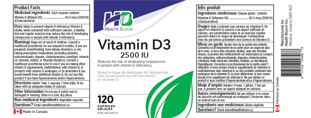 Vitamin D3 2500IU