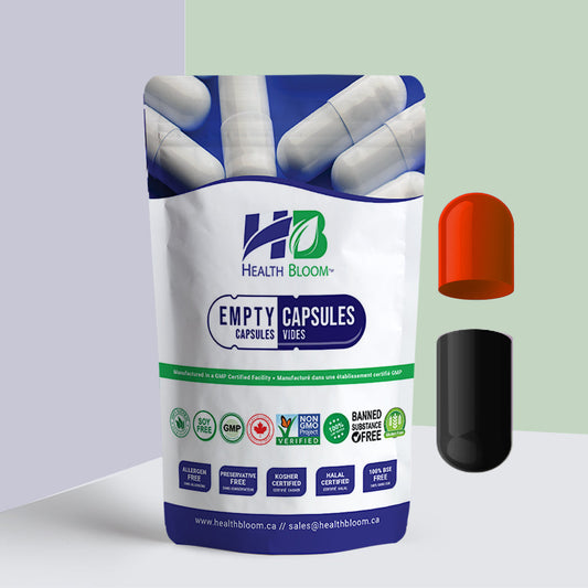 Black Red Capsules Separated