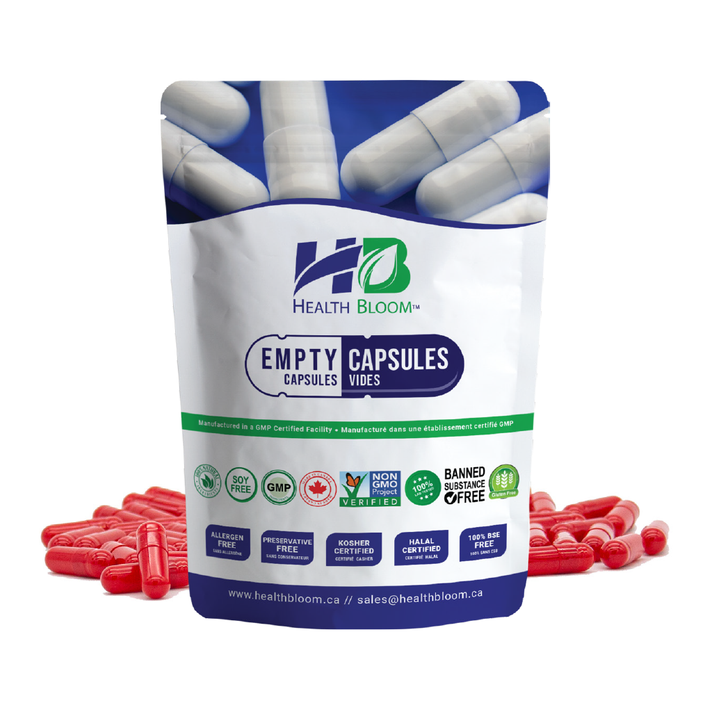 Empty Gelatin Capsules Size 0 Red