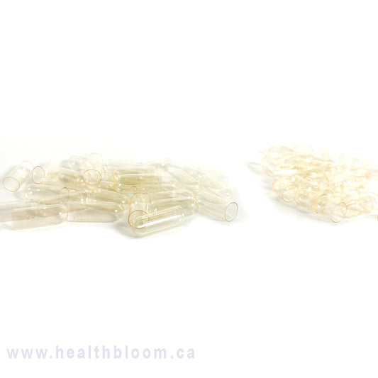 Empty Gelatin Capsules Size 00 Separated