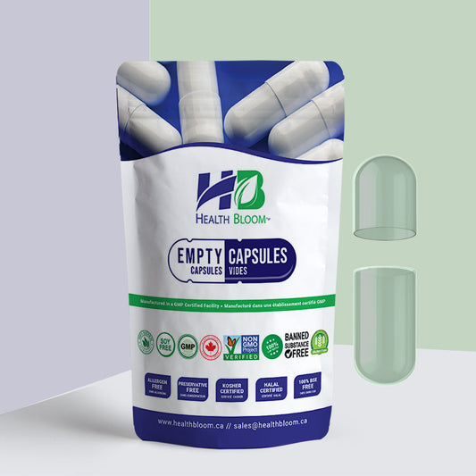 Green Transparent Capsules Separated