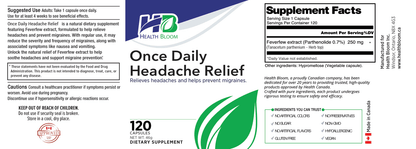 Once Daily Headache Relief