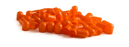 Empty Gelatin Capsules Size 00 Separated Orange/Yellow