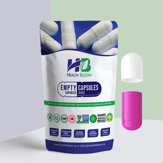 Pink White Separated Capsules