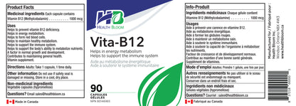 Vita-B12 Methylcobalamin – 90 Capsules