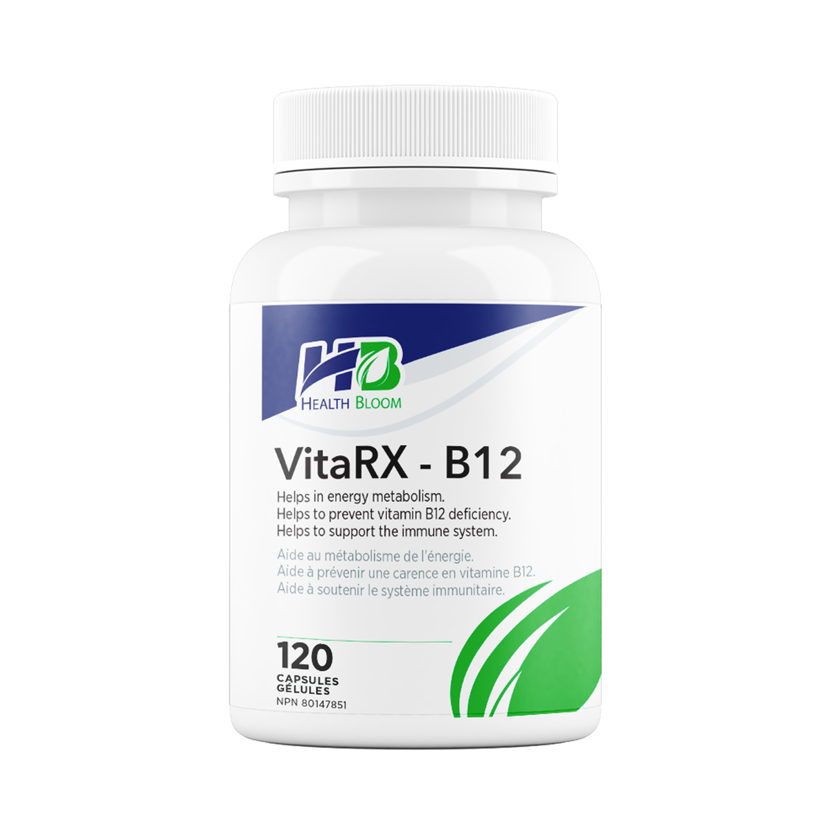 VitaRX-B12 Cyanocobalamin – 120 Capsules
