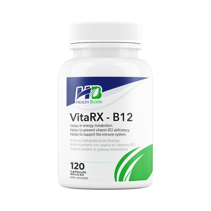 VitaRX-B12 Cyanocobalamin – 120 Capsules