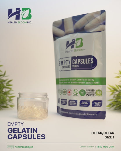 Empty Gelatin Capsules Size 0 Natural