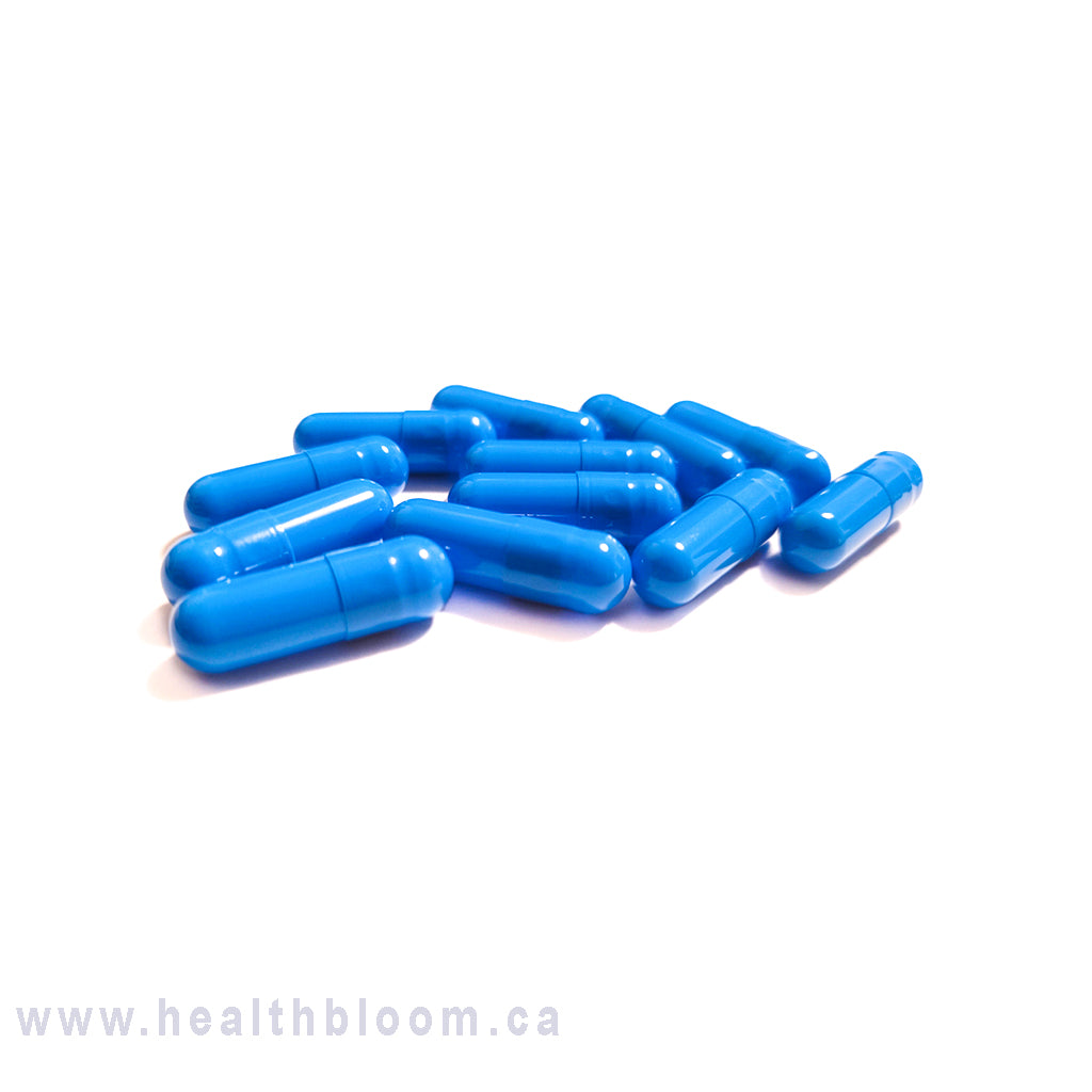 Empty Gelatin Capsules Size 0 Caribbean Blue